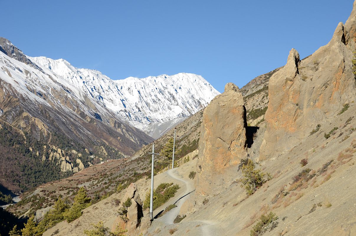 04 The Trail To Khangsar With La Grande Barrier Ahead On Trek To Tilicho Tal Lake 